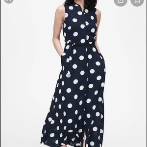 Banana Republic Polka Dot Maxi Dress